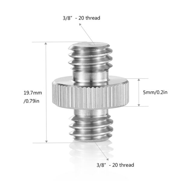 Smallrig 2-Pack Dual Head Pins with 3/8" to 3/8" Thread (SmallRig)