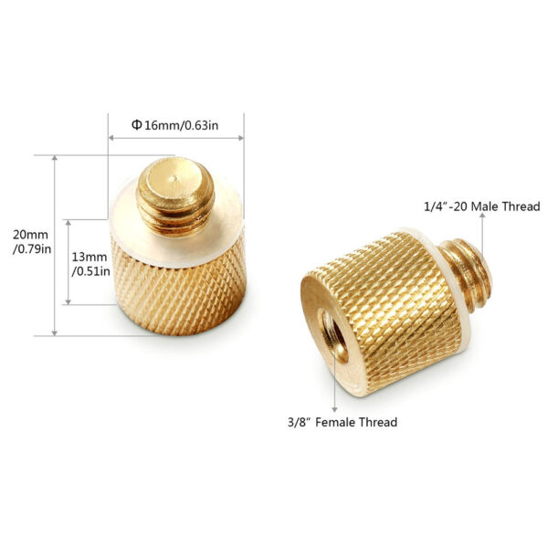 Smallrig Adaptateur de vis 1/4" femelle vers 3/8" mâle 1069