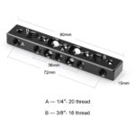 Smallrig Barrette d'attache avec trou de vis de 1/4 pouce et 3/8 pouce 1091