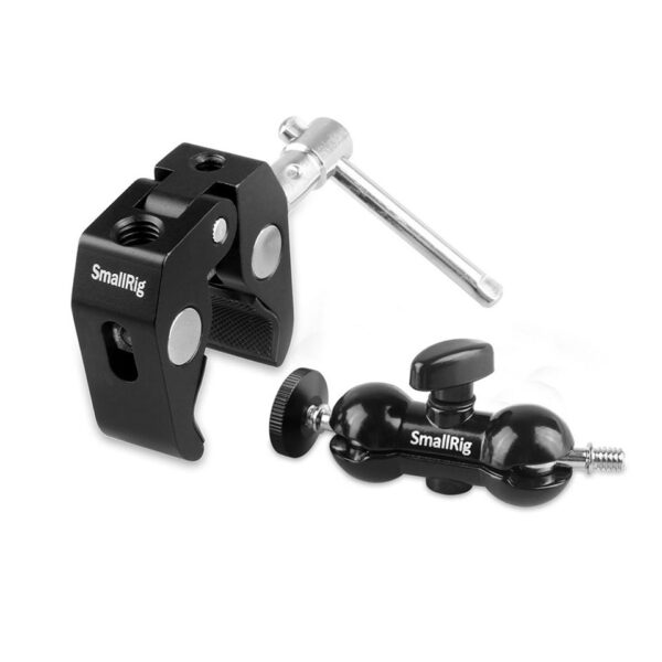 Smallrig Serre-joint Super Clamp avec double rotules (vis 1/4"-20) 1138
