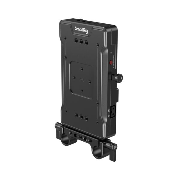 Smallrig Advanced V-Mount Akku-Montageplatte mit 15-mm-Doppelstangenklemme 3203B