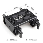 Smallrig Grundplatte mit 15mm Doppelstabbefestigung - 1775