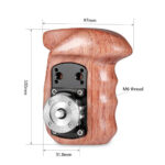 Smallrig Linker Holzgriff mit Arri-Rosettenhalterung 1891B