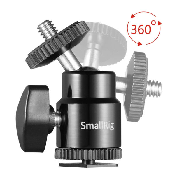 Smallrig Kamerakrallenfassung 1/4" mit zusätzlicher Schraube 1/4" (2er-Pack) 2059