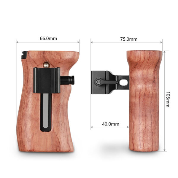 Smallrig Wooden side handle with NATO 2187B