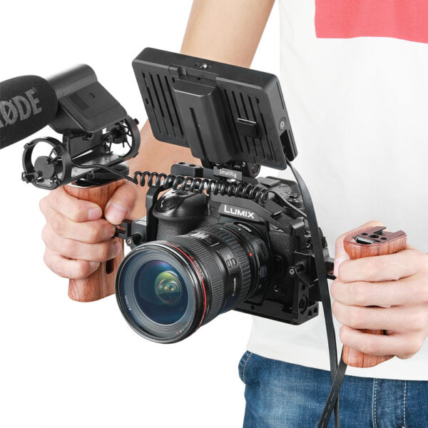 Smallrig Wooden side handle with NATO 2187B