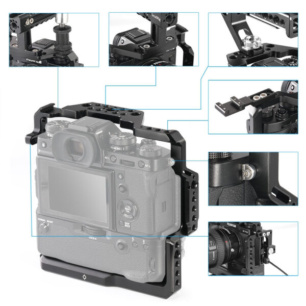 Smallrig Cage pour appareil photo Fujifilm X-T2 et X-T3 avec poignée VG-XT3 2229