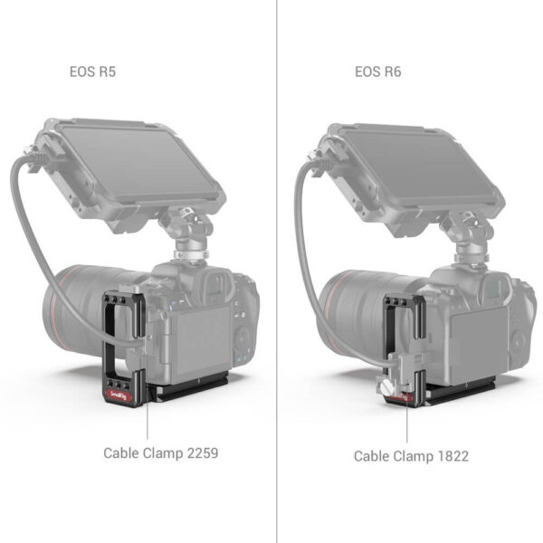 Smallrig Support en L pour Canon EOS R5 / EOS R6 / EOS R5 C / EOS R6 Mark II 2976B