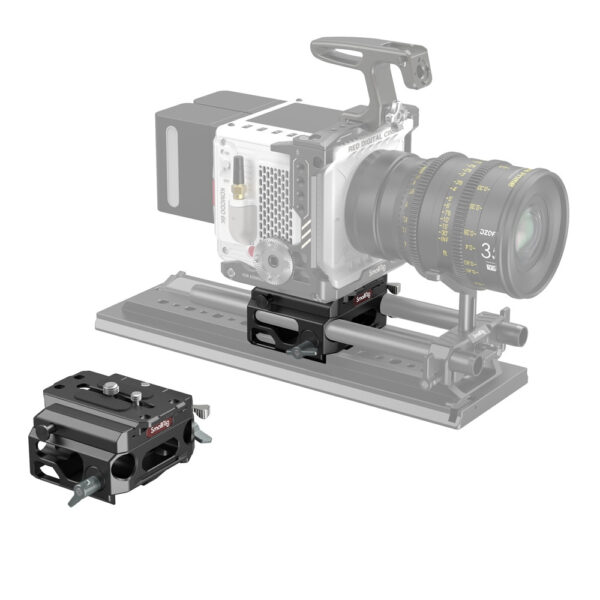 Smallrig Plaque de base légère avec double pince à tige de 15 mm (version en alliage de magnésium) 3067