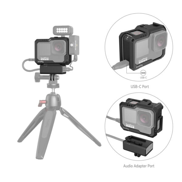Smallrig Cage Kit für GoPro Hero 12 / 11 / 10 / 9 Schwarz Modell 3083C
