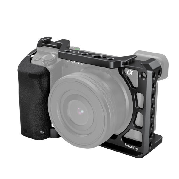 Smallrig Cage avec poignée en silicone pour appareil photo Sony A6100/A6300/A6400 3164
