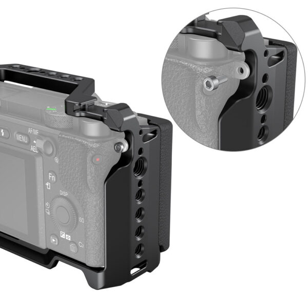 Smallrig Cage avec poignée en silicone pour appareil photo Sony A6100/A6300/A6400 3164
