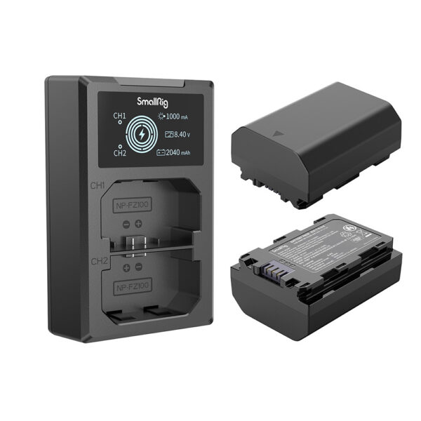Smallrig Ensemble de batterie et chargeur NP-FZ100 pour appareil photo 3824B