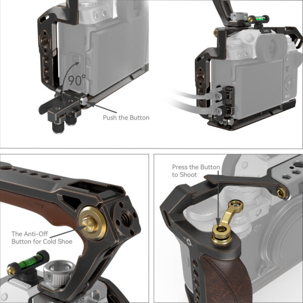 Smallrig Kit de cage rétro portable pour FUJIFILM X-T5 3872