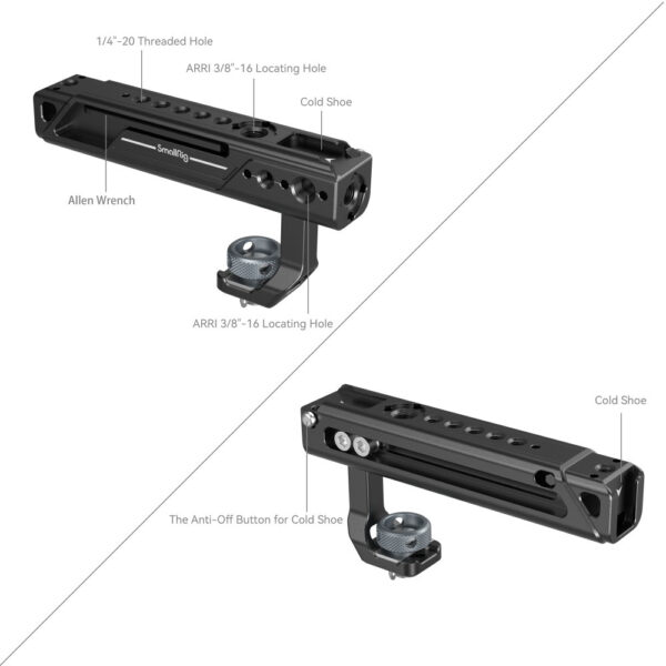 Smallrig Poignée supérieure réglable (support de style ARRI) 4153 4 Smallrig Poignée supérieure réglable (support de style ARRI) 4153