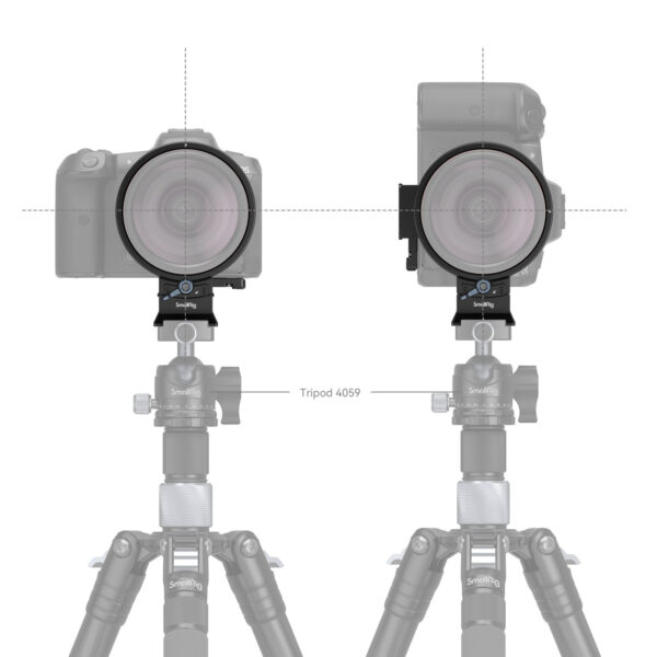 Smallrig Horizontal-vertikal drehbares Montageplatten-Kit für Canon EOS 4300 spezifische Kameras der R-Serie.