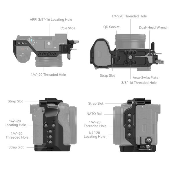 Smallrig Cage kit for Sony Alpha 6700 4336