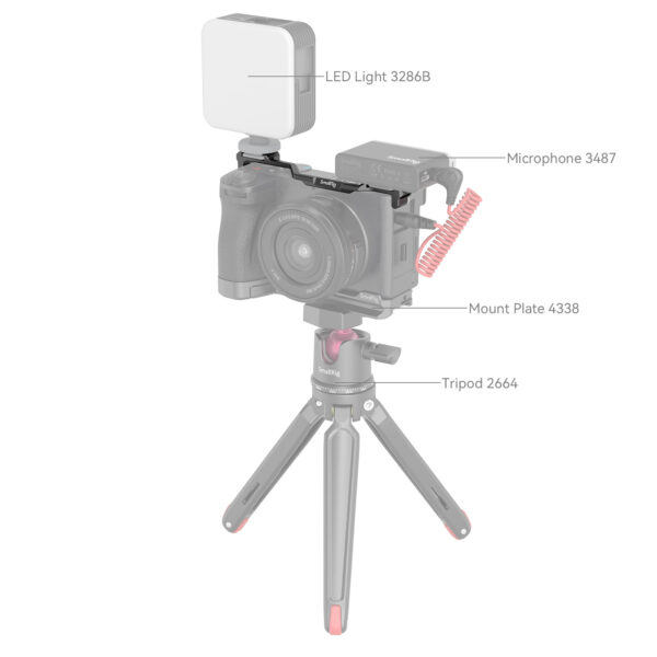 Smallrig Montageplatte mit doppeltem Kaltschuh für Sony Alpha 6700 4339