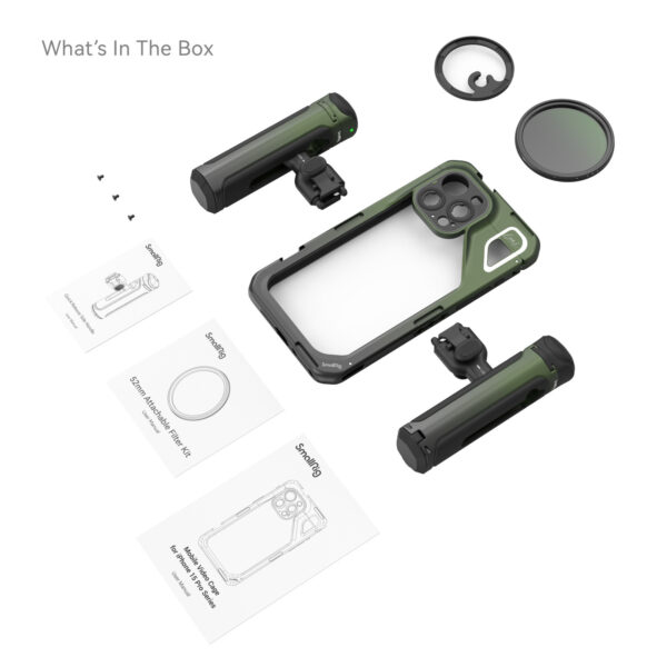 Smallrig Kit vidéo mobile SmallRig x Brandon Li pour iPhone 15 Pro Max Édition de co-création 4407