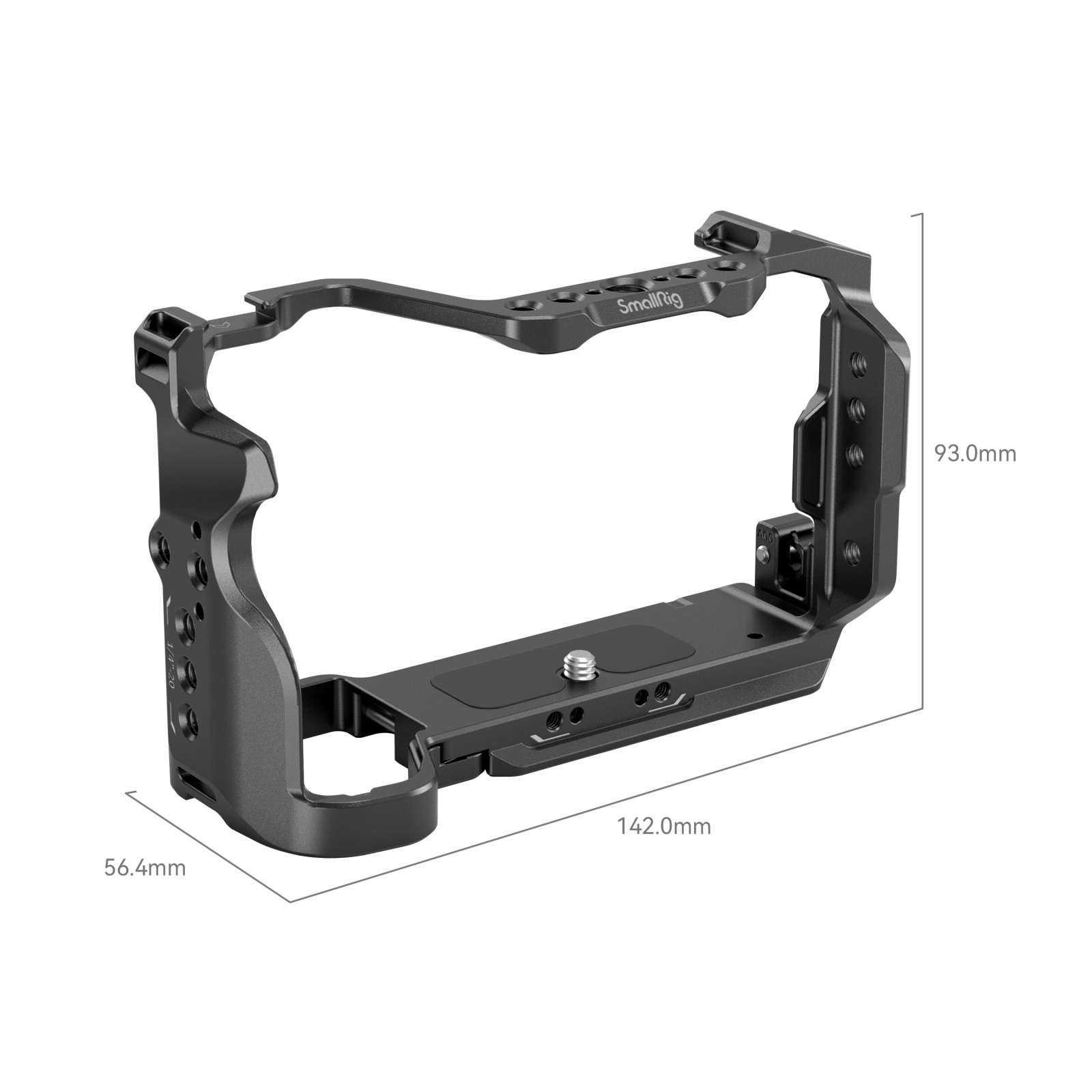 Poignée En Alliage Aluminium Briny River Pour Sony Alpha 7CII 7CR ILCE-7CII - Stabilisateur, Griffe Porte-Accessoire - Argent