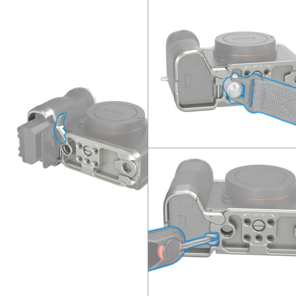 Smallrig Bottom mounting plate for Sony Alpha 7C II / Alpha 7CR (Silver) 4439