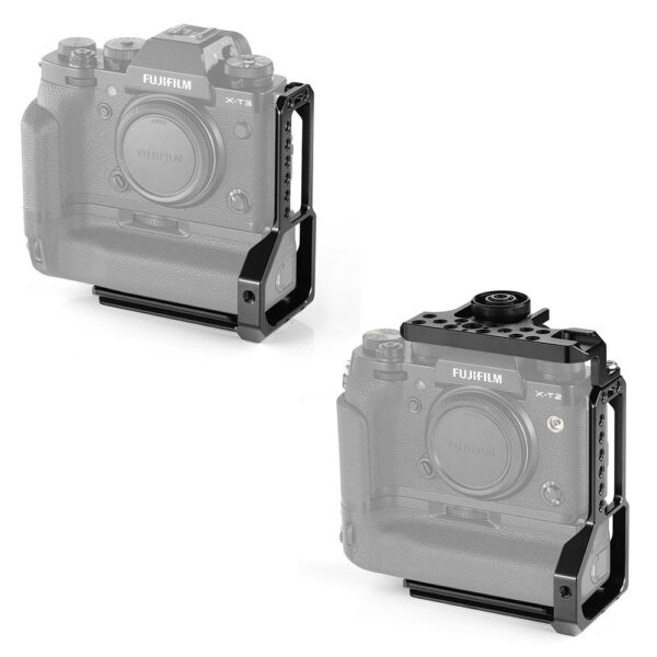 Smallrig Demi-cage en L pour appareil photo Fujifilm X-T2/X-T3 avec poignée d'alimentation APL2282