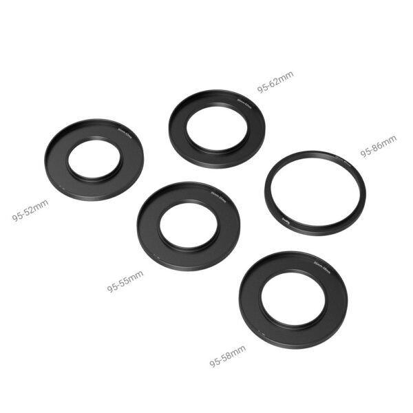 Smallrig Ensemble d'anneaux d'adaptation (Φ52/55/58/62/86-95mm) pour boîtier de la Mini Matte Box 3383