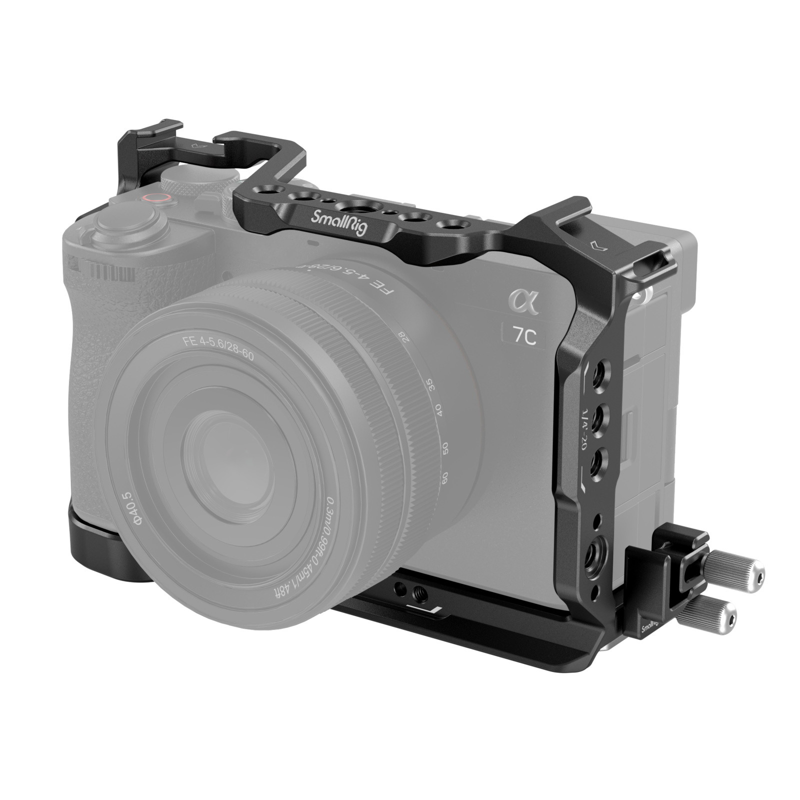 Plaque De Base SmallRig Pour Sony A7C II Et A7CR – Avec Emplacement Airtag, Plateau Arca Et Fixation Sangle (Noir)