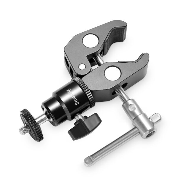 Smallrig Pince de fixation avec support de tête sphérique à vis 1/4" 1124