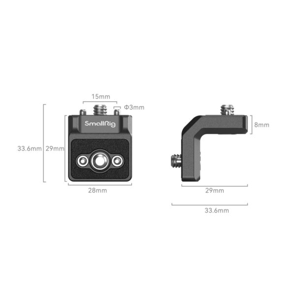 Smallrig L-shaped mini mounting plate kit SmallRig x LensVid MD4360.