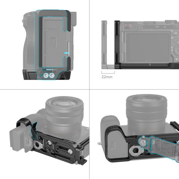 Smallrig L-bracket for Sony Alpha 7C II / Alpha 7CR 4569