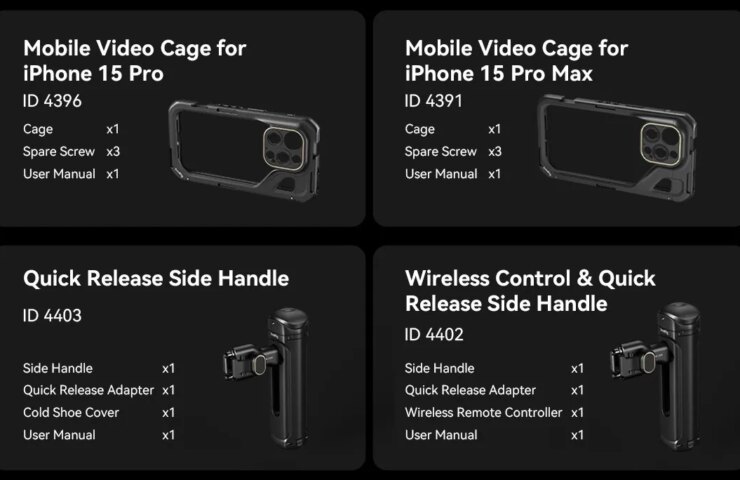 New Step on Mobile Filmmaking: iPhone 15 Pro Series Cage Kits
