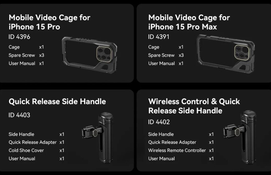 New Step on Mobile Filmmaking: iPhone 15 Pro Series Cage Kits
