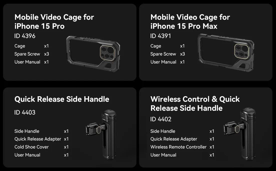 New Step on Mobile Filmmaking: iPhone 15 Pro Series Cage Kits
