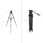Trépied à tête fluide robuste SmallRig AD-01 3751B