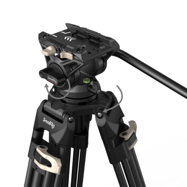 Trépied à tête fluide robuste SmallRig AD-01 3751B