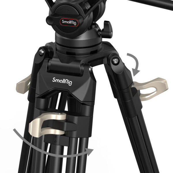 Trépied à tête fluide robuste SmallRig AD-01 3751B