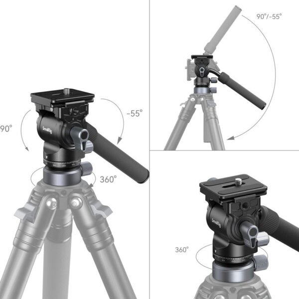 SmallRig 4170B Video head mounting plate with CH20 levelling base