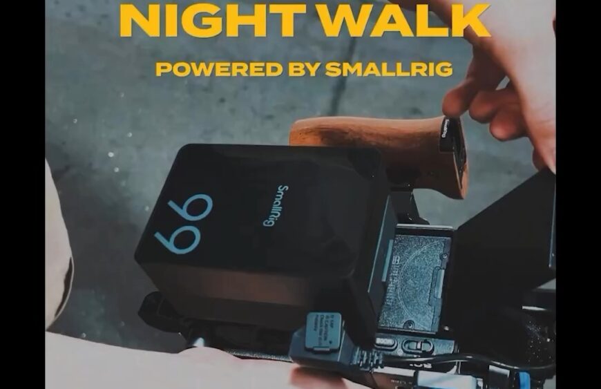 The night walk powered up by VB99 Pro mini V Mount BatteryNever let your devic...