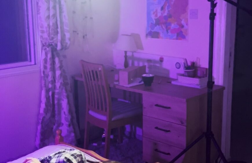 Die letzte Szene meines Kurzfilms heißt "Dreamscape".Ich wollte zeigen, wie ein...