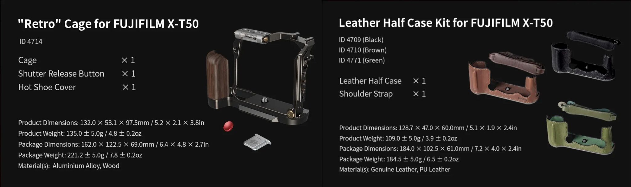 Exciting Releases: SmallRig Accessories for FUJIFILM X-T50 and GFX100S II
