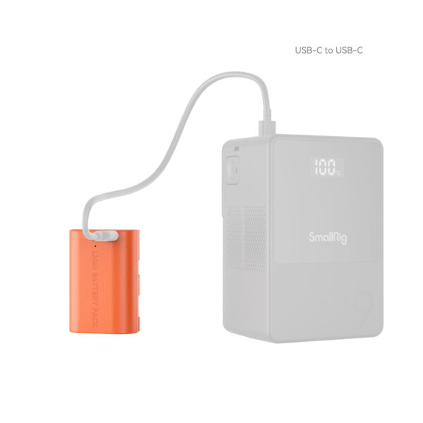 Smallrig Batterie de caméra rechargeable USB-C LP-E6NH (Orange) 4968