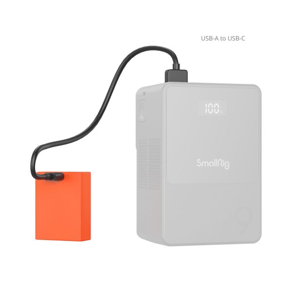 Smallrig Batterie de caméra USB-C rechargeable NP-W126S en orange