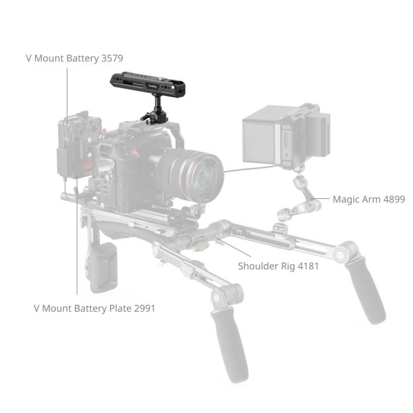 Smallrig Poignée supérieure rotative avec pince NATO - 4152