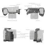 Smallrig Kit de cage de libération rapide Hawklock avec poignée en silicone pour Sony Alpha 7C II / 7CR