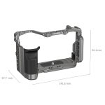 Smallrig Kit de cage de libération rapide Hawklock avec poignée en silicone pour Sony Alpha 7C II / 7CR