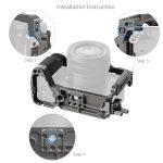 Smallrig Kit de cage de libération rapide Hawklock avec poignée en silicone pour Sony Alpha 7C II / 7CR