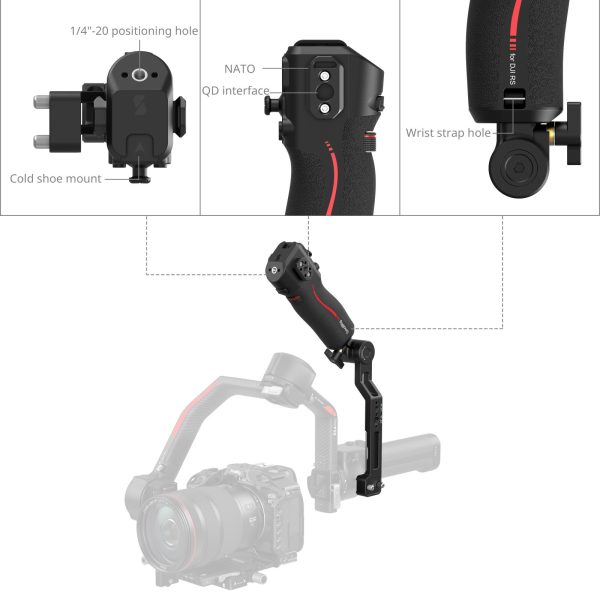 Smallrig Poignée de contrôle de mise au point pour série DJI RS - 4326