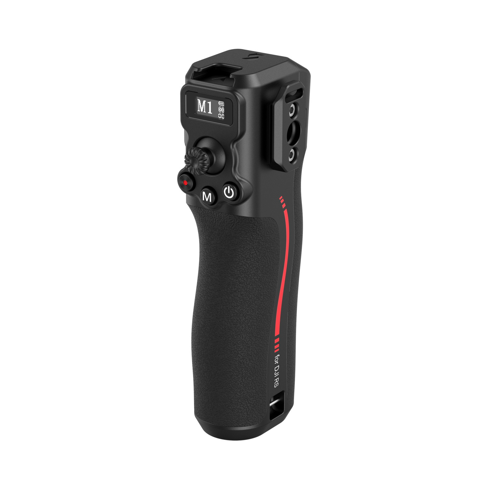 Small handle with follow focus for the DJI RS-4329 series.