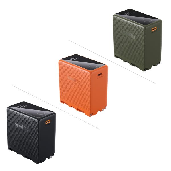 Smallrig NP-F970 Wiederaufladbarer Kameraakku mit USB-C-Anschluss (Orange) 4576